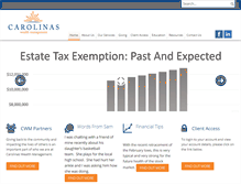 Tablet Screenshot of carolinaswealth.com